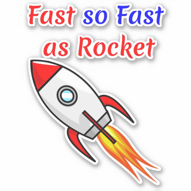 Funny Skateboard Skater Design - Speed Fast Rocket (Front)