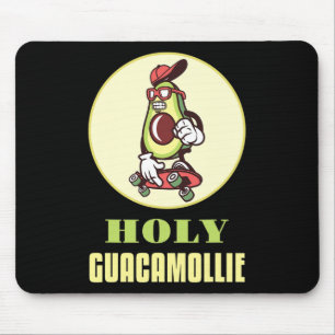 Funny Skateboarding Avocado Cool Skater Skateboard Mouse Pad