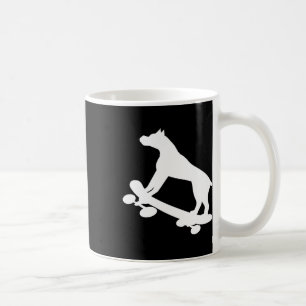 Funny Skateboarding Boxer Dog Skateboard Skater Coffee Mug
