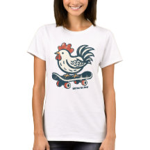 Funny Skateboarding Farm Chicken Personalised 