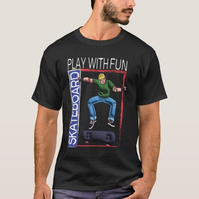 funny skateboarding tshirts (Front)