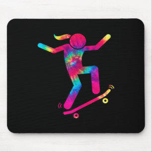 Funny Skater Girl I Love To Skateboard Skateboardi Mouse Pad