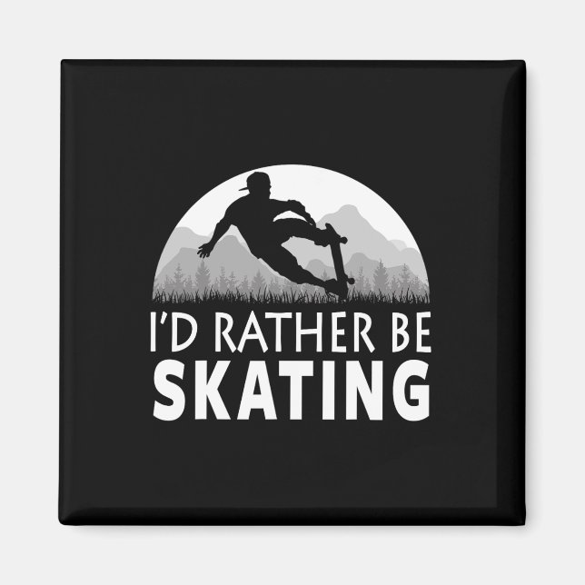 Funny Skating  Magnet (Front)