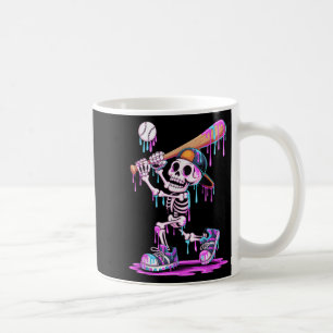 Funny Skeleton Baseball Drip Boys Youth Kids Hallo Coffee Mug