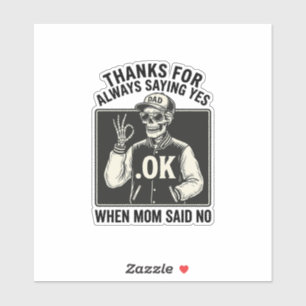 Funny Skeleton Dad Saying Yes Vintage T-Shirt Desi