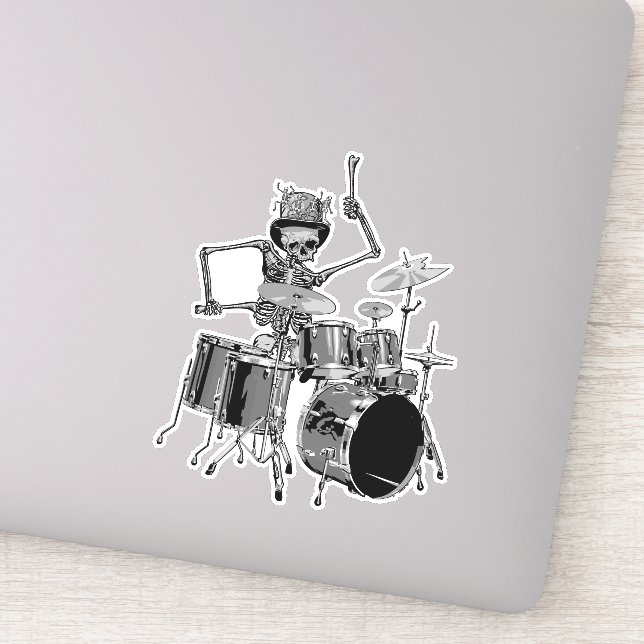 Funny Skeleton Drummer Musician  (Detail)