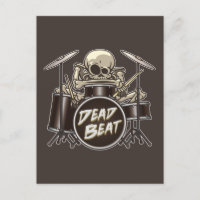 Funny Skeleton Drummer