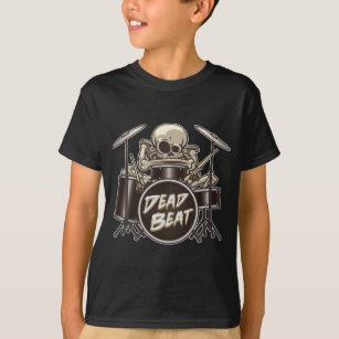 Funny Skeleton Drummer T-Shirt