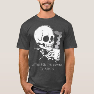 Funny Skeleton Goth Men Women Funny Halloween Coff T-Shirt