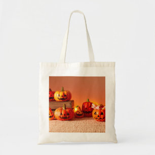 Funny Skeleton Halloween Tote Bag