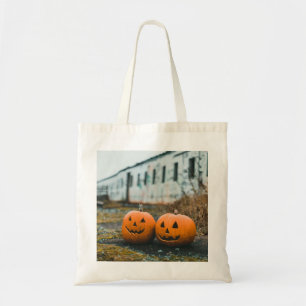 Funny Skeleton Halloween Tote Bag