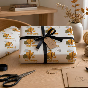 Funny Skeleton Halloween Wrapping Paper