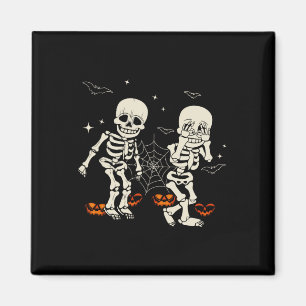 Funny Skeleton Kids Griddy-dance Halloween Trick O Magnet