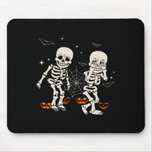 Funny Skeleton Kids Griddy-dance Halloween Trick O Mouse Pad