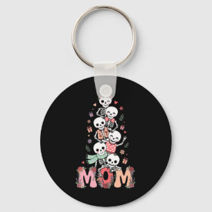 Funny Skeleton Mum Mama Mothers Day Key Ring