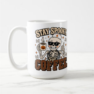 Funny Skeleton Nurse Coffee Lover Halloween Mug