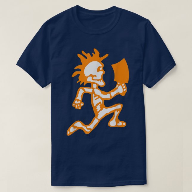 Funny Skeleton Psychopathic T-Shirt (Design Front)