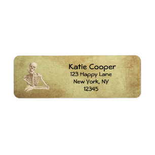 Funny Skeleton Return Address Label