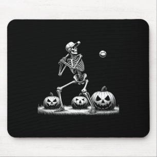 Funny Skeleton Sell Player Halloween Mens Womens K Mouse Pad