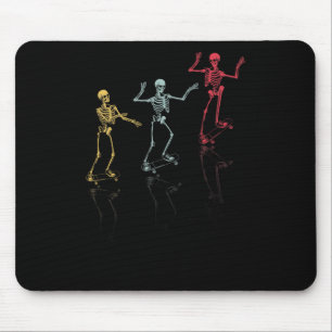 Funny Skeleton Skateboard Skateboarding Mouse Pad