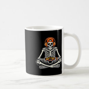 Funny Skeleton Skull Video Game Gamer Men Boys Hal Coffee Mug