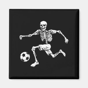 Funny Skeleton Soccer Ball Magnet