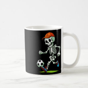 Funny Skeleton Soccer Halloween Costume Men Boys T Coffee Mug
