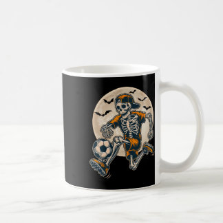 Funny Skeleton Soccer Men Boys Kids Halloween Cost Coffee Mug