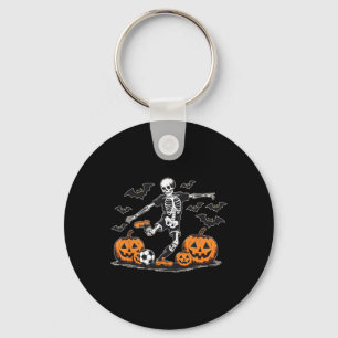 Funny Skeleton Soccer Men Boys Kids Halloween Cost Key Ring