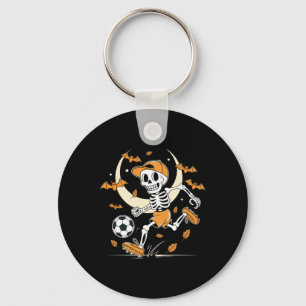 Funny Skeleton Soccer Men Boys Kids Halloween Cost Key Ring