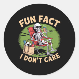 Funny Skeleton Soccer Mom, Soccer Mom Sideline Coa Classic Round Sticker