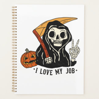 Funny Skeleton Spooky Vibes Fall  Planner