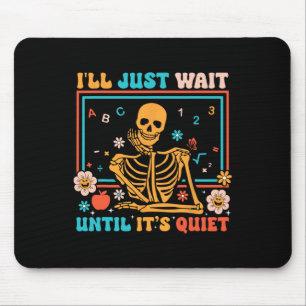 Funny Skeleton Teacher Halloween Costume Men Women Mouse Pad