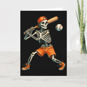 Funny Skeleton Tting Sell Halloween Boys Men Kids Card