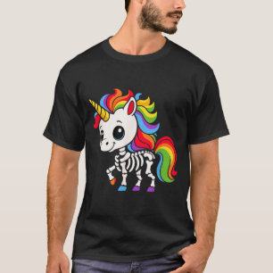 Funny Skeleton Unicorn Lovers Halloween Costume T-Shirt