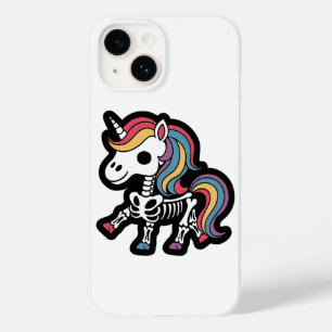 Funny Skeleton Unicorn Lovers Spooky Halloween Case-Mate iPhone 14 Case