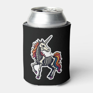 Funny Skeleton Unicorn Lovers Spooky Halloween Cos Can Cooler