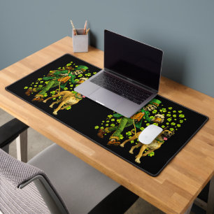 Funny Skeleton Walking Great Dane Gothic Dog Lover Desk Mat