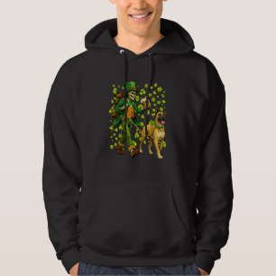 Funny Skeleton Walking Great Dane Gothic Dog Lover Hoodie