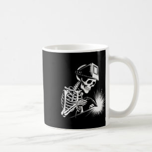 Funny Skeleton Welding Lovers Spooky Halloween Wel Coffee Mug