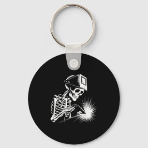 Funny Skeleton Welding Lovers Spooky Halloween Wel Key Ring