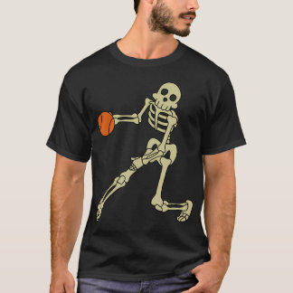 Funny Skeletons Basketball Skeletons Halloween Cos T-Shirt