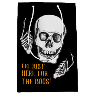 Funny skeleton's joke Halloween gift bag