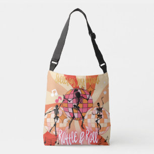 Funny Skeletons Just Wanna Rattle&Roll Crossbody Bag
