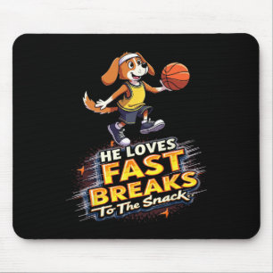 Funny Sketll Gift For Beagle Dog Lovers Mouse Pad