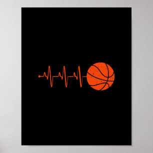 Funny Sketll Heartbeat For Boys Men Sketll Coach  Poster