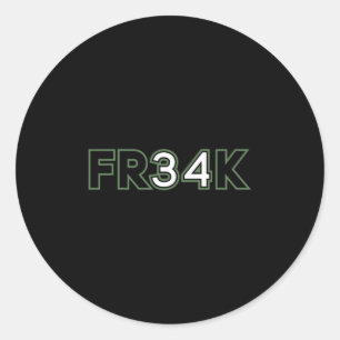 Funny Sketll Ll Freak Classic Round Sticker