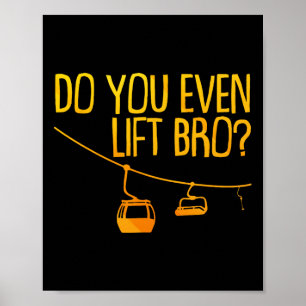 Funny Ski Art For Men Women Winter Sport Skiing Sn Poster