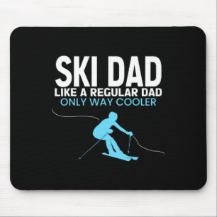 Funny Ski Dad Fathers Day - Cool Skier For Men Dad Mouse Pad