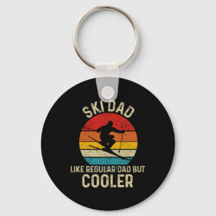 Funny Ski Dad Shirt Skier Fathers Skiing Gift Dad Key Ring